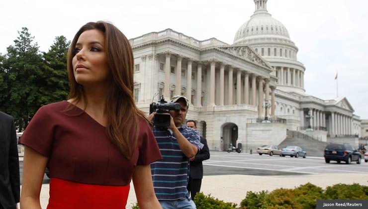 Eva Longoria, Executive Producer of documentary film “The Harvest”, speaks out against the exploitation of child workers in the United States.  