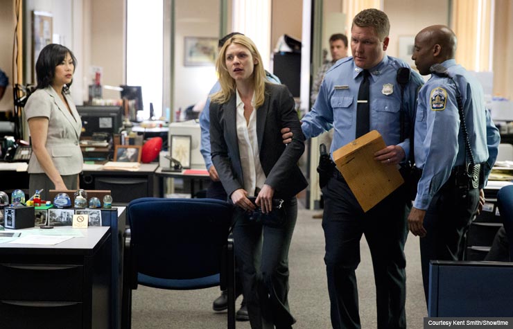 Claire Danes in Homeland. (Courtesy Kent Smith/Showtime)