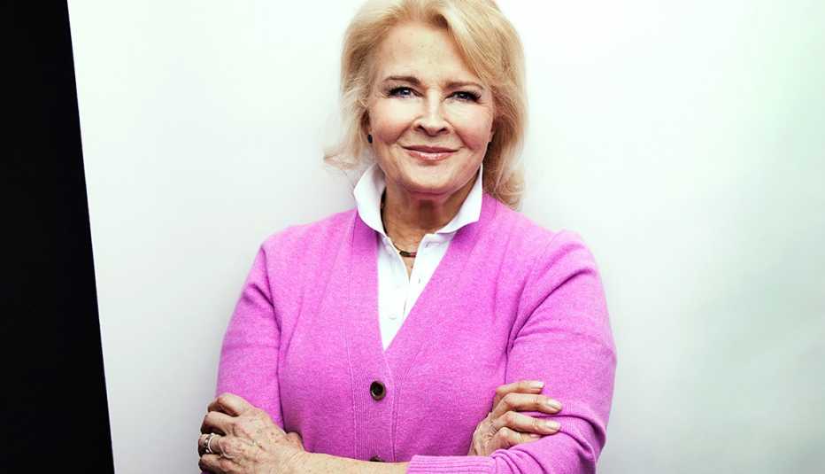 Actress Candice Bergen sits for a portrait in her home on Central Park South in New York, NY 