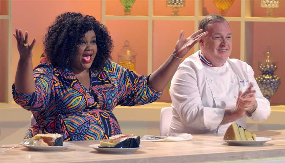 Nicole Byer and Jacques Torres