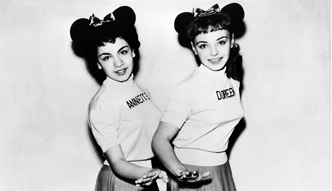 Annette Funicello and Doreen Tracey original Mouseketeers photo