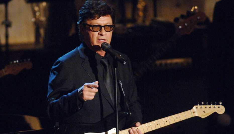 Robbie Robertson during 20th Annual Rock and Roll Hall of Fame Induction Ceremony - Show at Waldorf Astoria Hotel in New York City.
