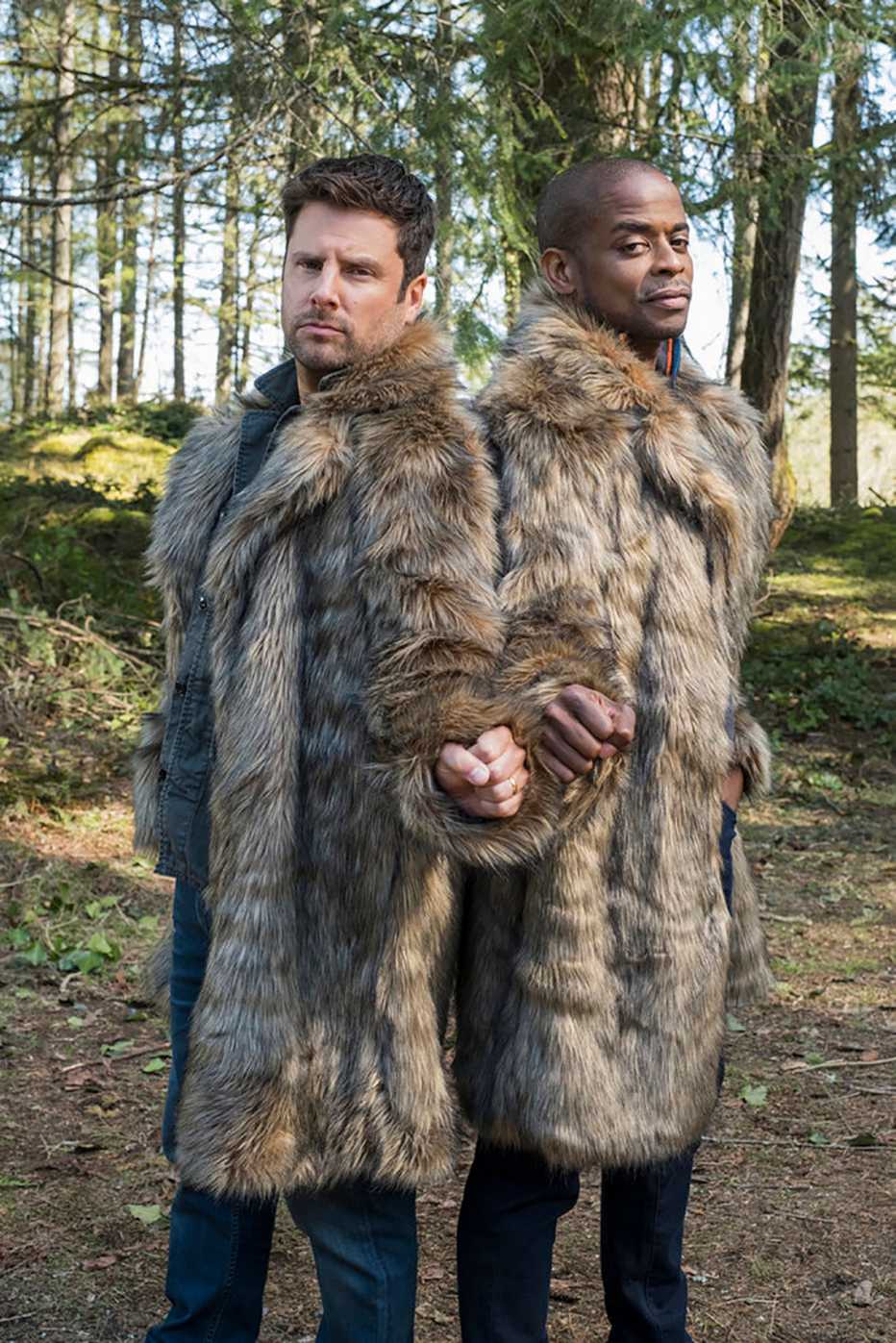 James Roday and Dule Hill in Psych 2 Lassie Come Home