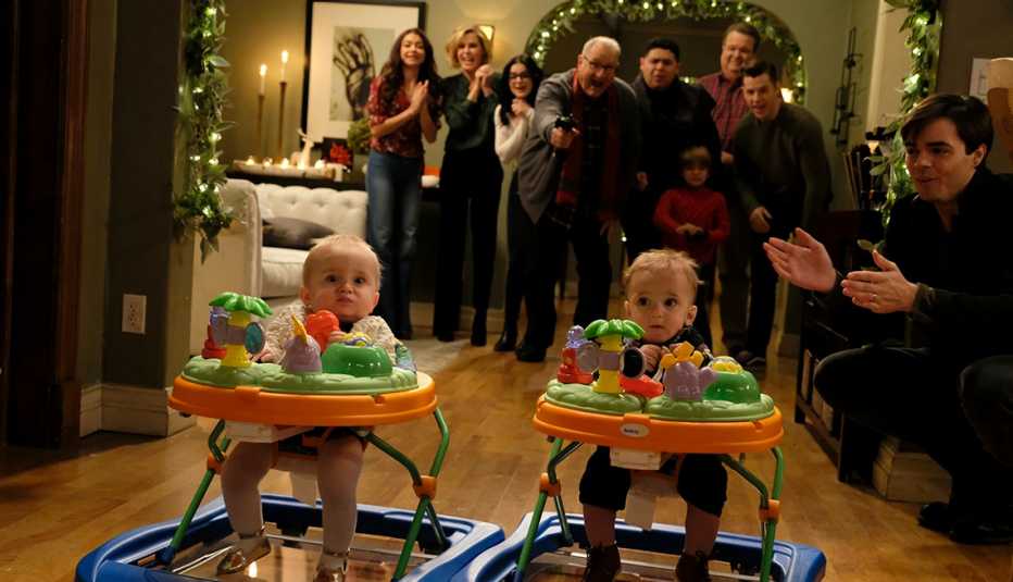 A scene from the Season 11 episode The Last Christmas for the A B C show Modern Family