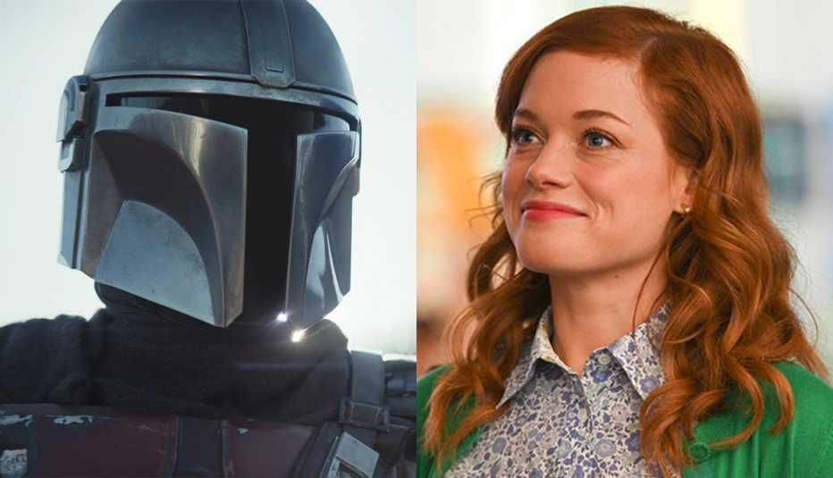 Pedro Pascal in the Disney Plus series The Mandalorian and Jane Levy in the NBC show Zoeys Extraordinary Playlist