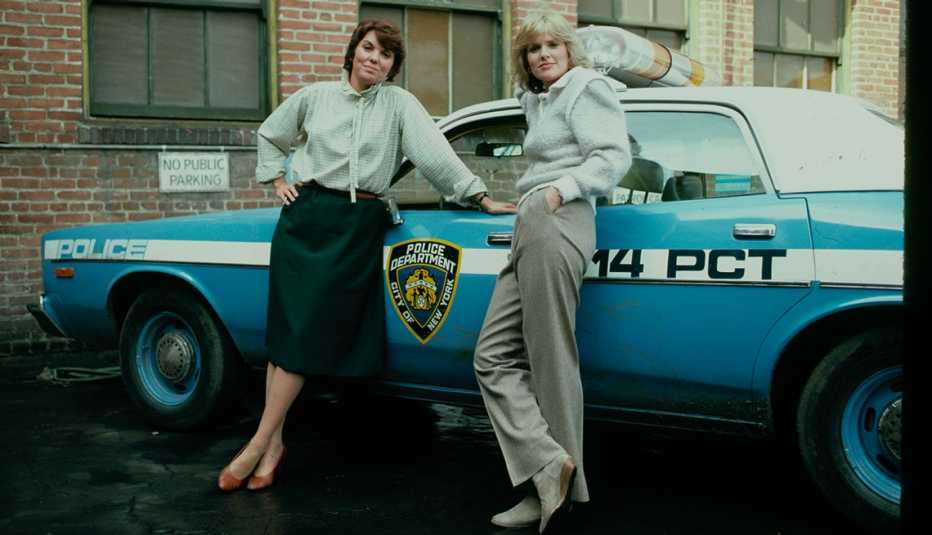 Sharon Gless and Tyne Daly of Cagney and Lacey