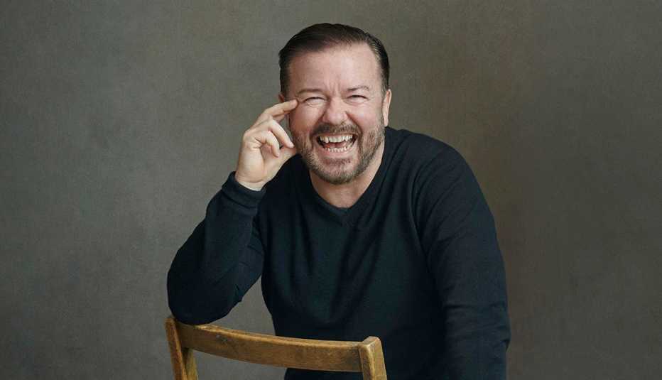 comedian ricky gervais turns sixty