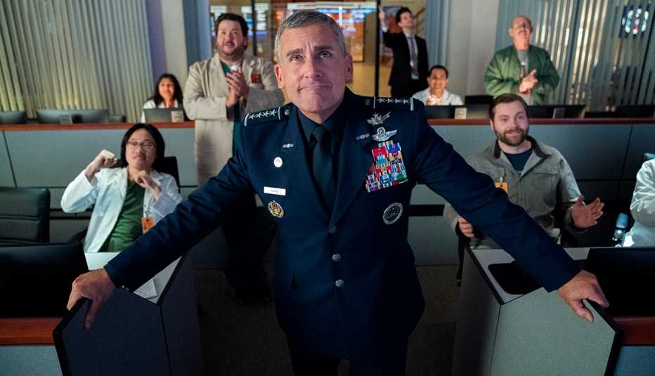 Steve Carell stars in the Netflix comedy series Space Force