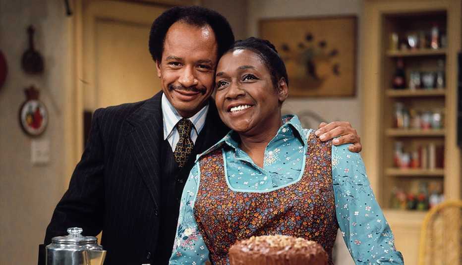 Sherman Hemsley and Isabel Sanford as George and Louise Jefferson