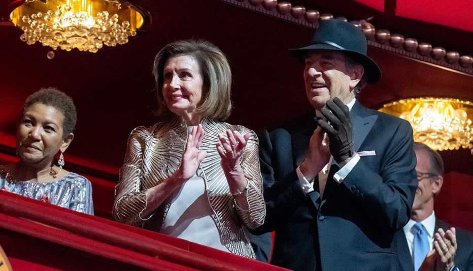Nancy Pelosi and her husband Paul Pelosi at the the 45th Kennedy Center Honors