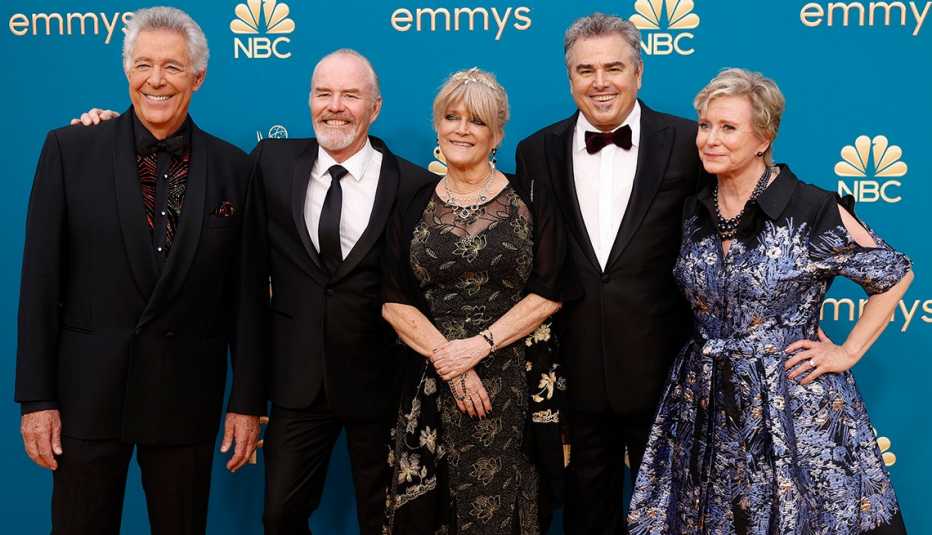 Barry Williams, Mike Lookinland, Susan Olsen, Christopher Knight and Eve Plumb at the 74th Annual Primetime Emmy Awards