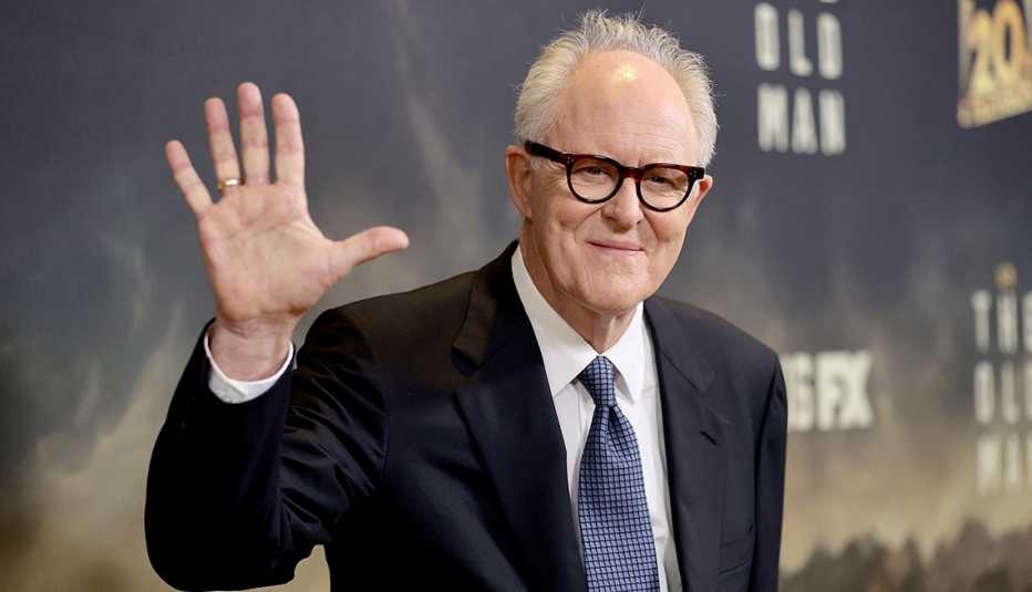 John Lithgow waves his hand at The Old Man Season 1 NYC Tastemaker Event in New York City