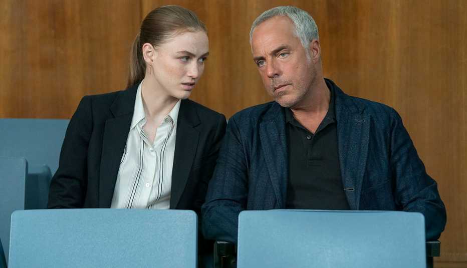 Madison Lintz and Titus Welliver in Bosch Legacy
