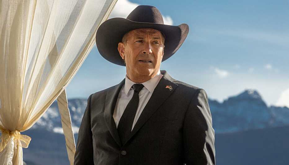 Kevin Costner in a scene from Season 5 of Yellowstone
