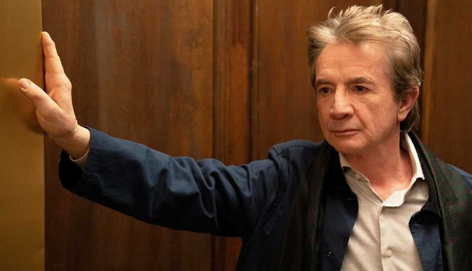 martin short in a scene from season 2 of only murders in the building