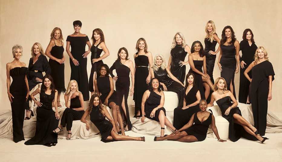 the women contestants of the abc reality series the golden bachelor