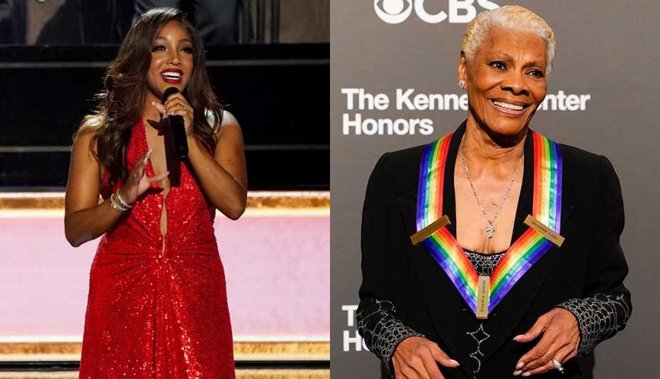 Mickey Guyton and Dionne Warwick at the Kennedy Center Honors