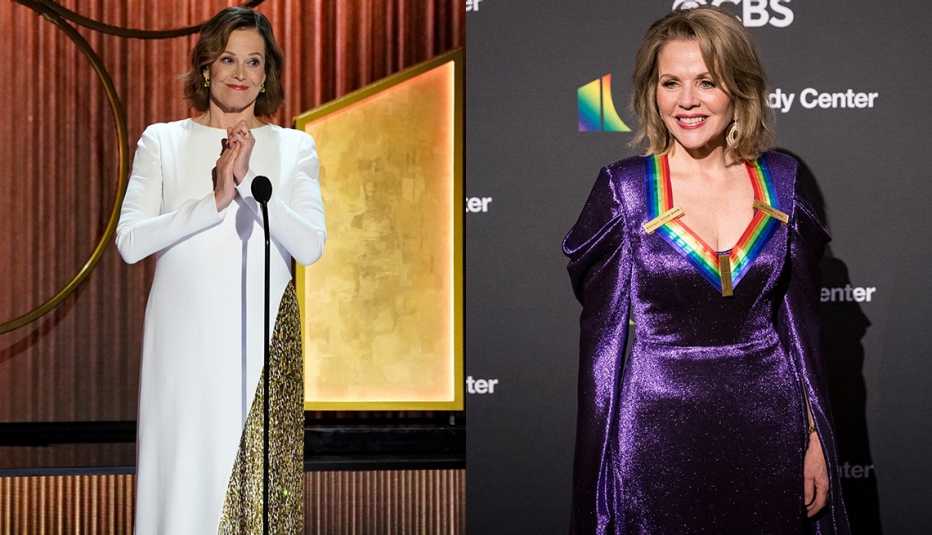 Sigourney Weaver and Renée Fleming at the Kennedy Center Honors