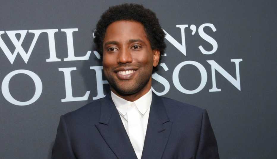 John David Washington at the Broadway opening night of The Piano Lesson at the Ethel Barrymore Theatre in New York