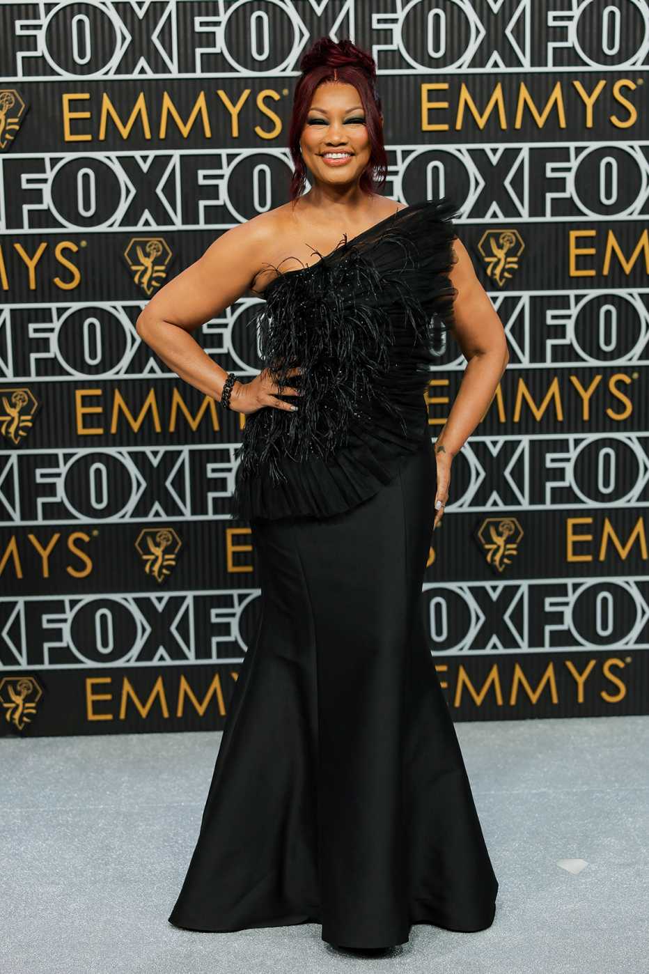 Garcelle Beauvais on the red carpet at the 75th Emmy Awards