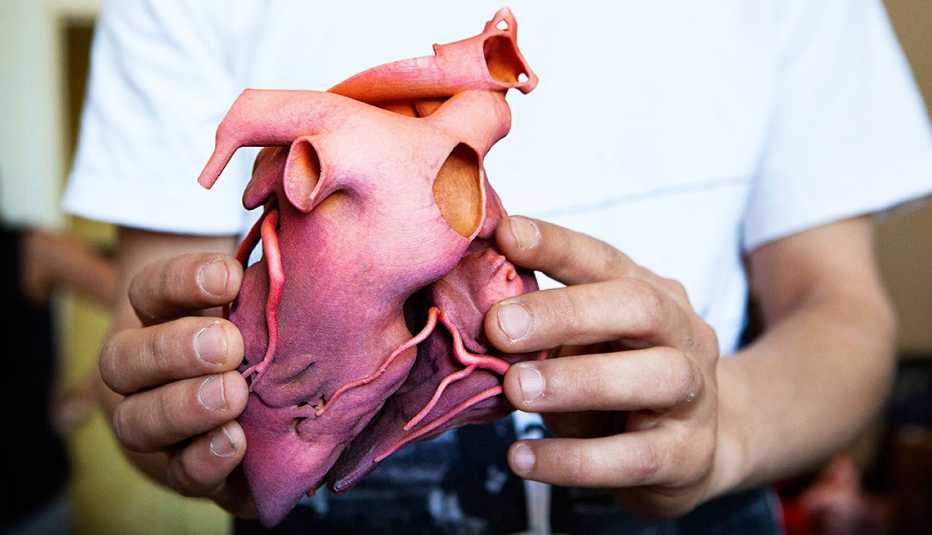 Three dimensional printed heart