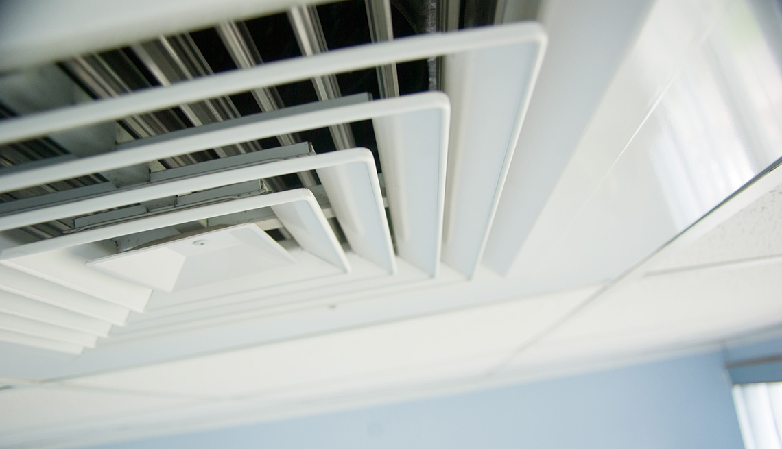 close up of office ceiling 