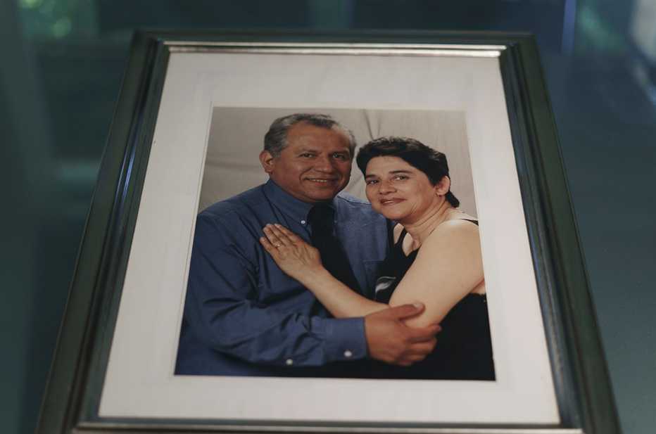 A family photograph of Cesar A. Castro (left) and Lesbia Y Castro (right)