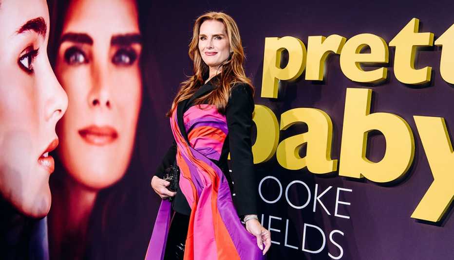 Brooke Shields on the red carpet at the New York premiere of the documentary Pretty Baby: Brooke Shields 