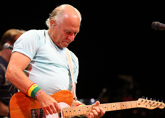 Musician Jimmy Buffett, performing in 2007.  Buffett died on Sept. 1, 2023, four years after being diagnosed with Merkel cell carcinoma, a rare but aggressive form of skin cancer.