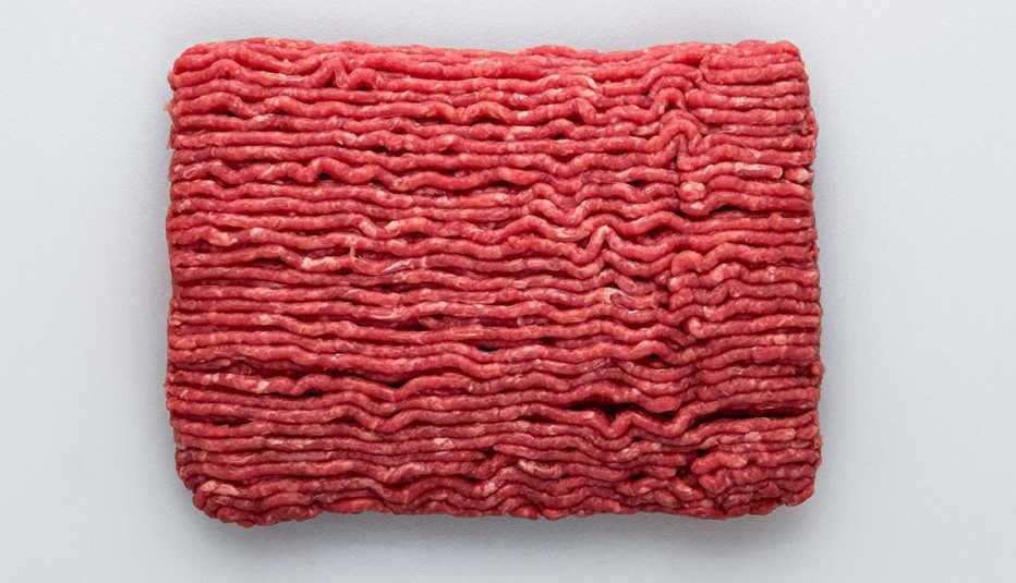 ground beef right out of the package