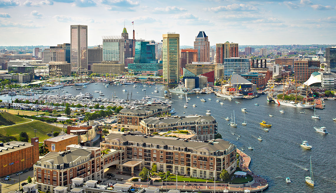 The skyline of Baltimore