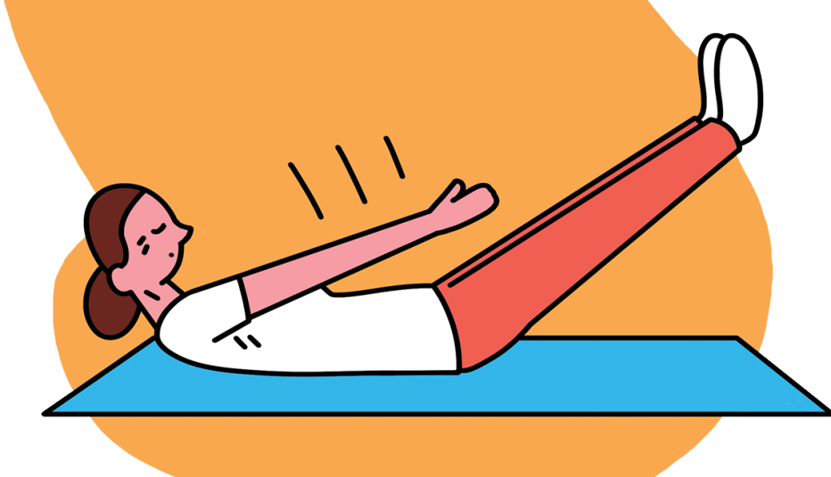 the Pilates move The Hundred is illustrated