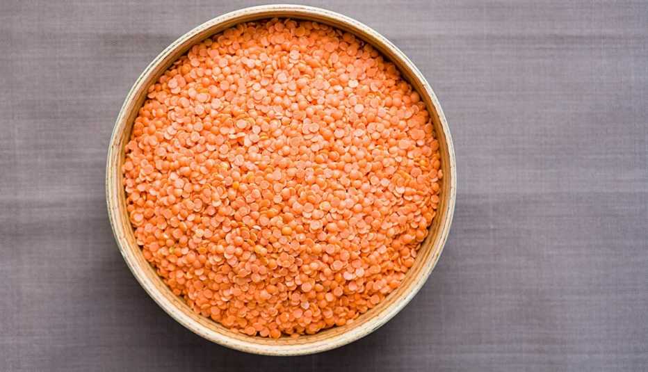 lentils in a bowl