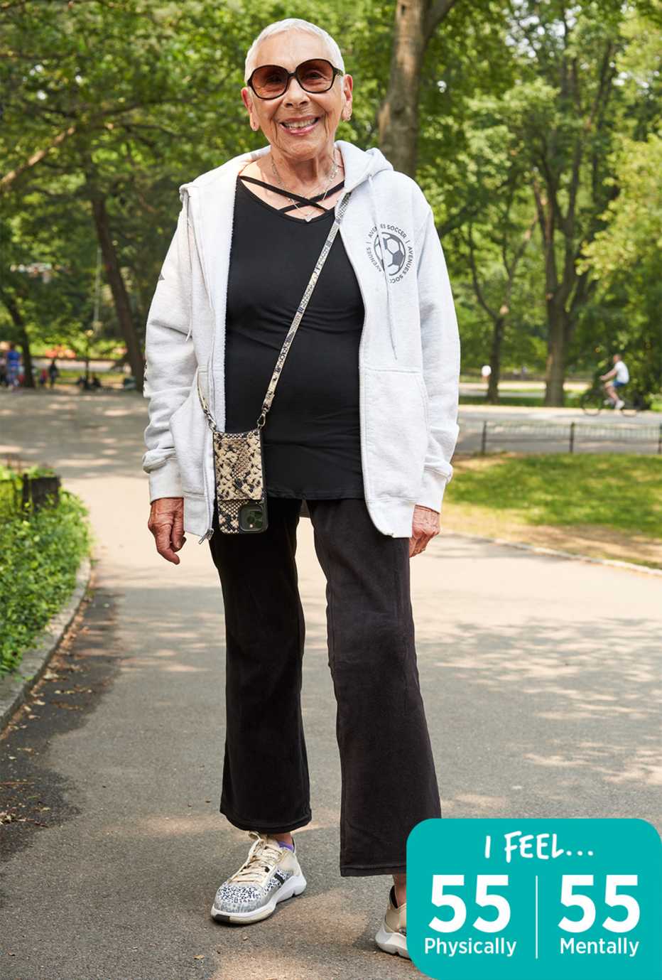 eighty year old marion margolis says she only feels fifty five years old both physically and mentally