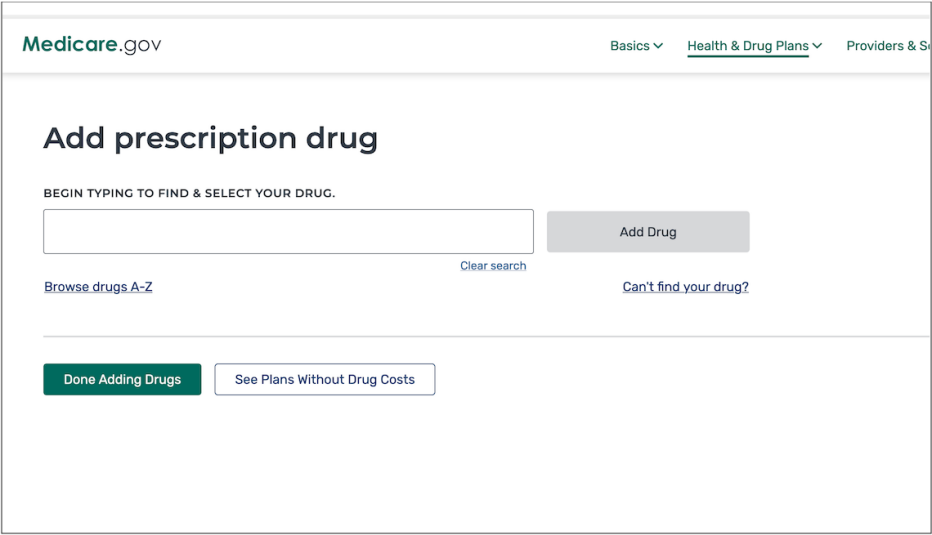 add prescription drug screenshot