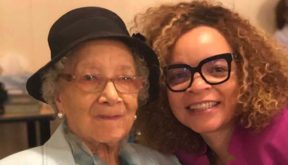 Ruth Carter and her mother