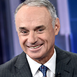 MLB Commissioner Rob Manfred visits "Mornings With Maria" hosted by Maria Bartiromo at Fox Business Network Studios on September 30, 2019 in New York City.