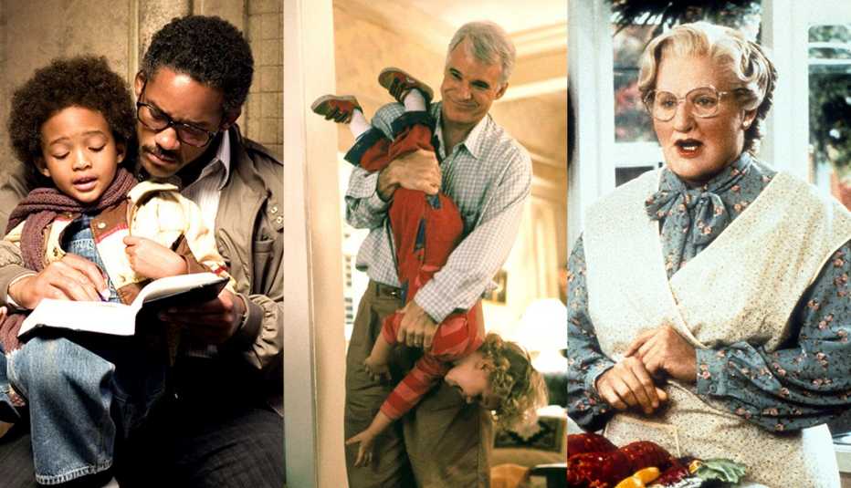 Will Smith and his son Jaden star in The Pursuit of Happyness Steve Martin in Parenthood and Robin Williams in Mrs Doubtfire