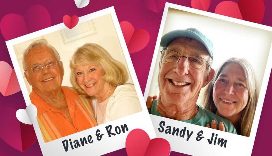 Couples Diane and Ron; Sandy and Jim