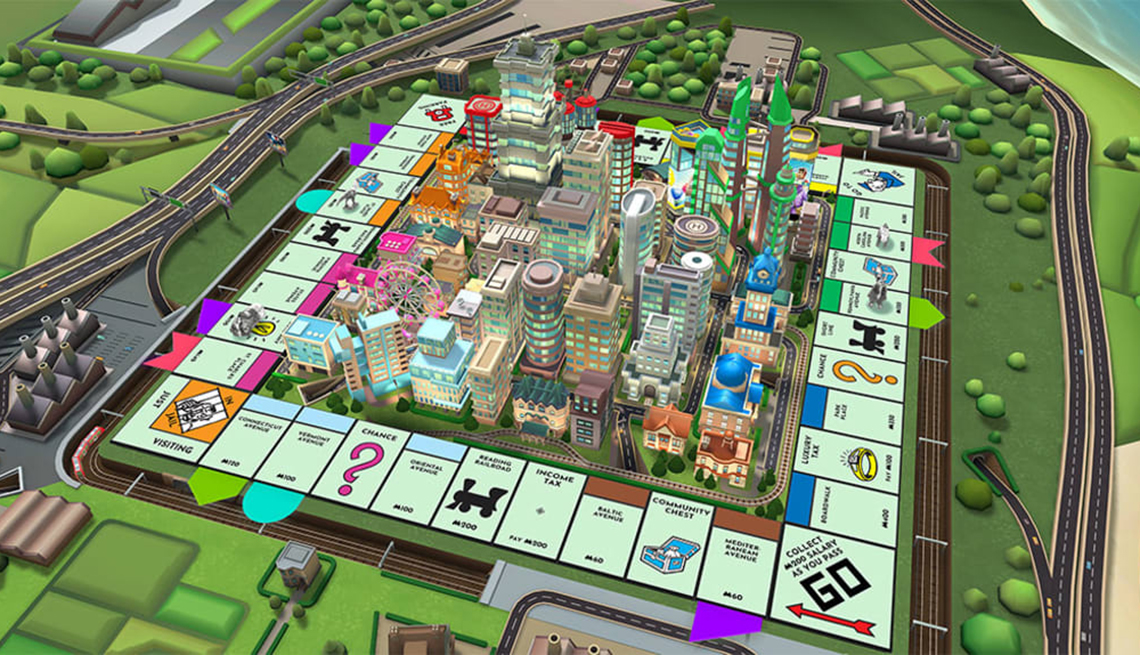 Screenshot of Monopoly online game
