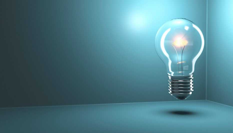 Lightbulb concept for innovation
