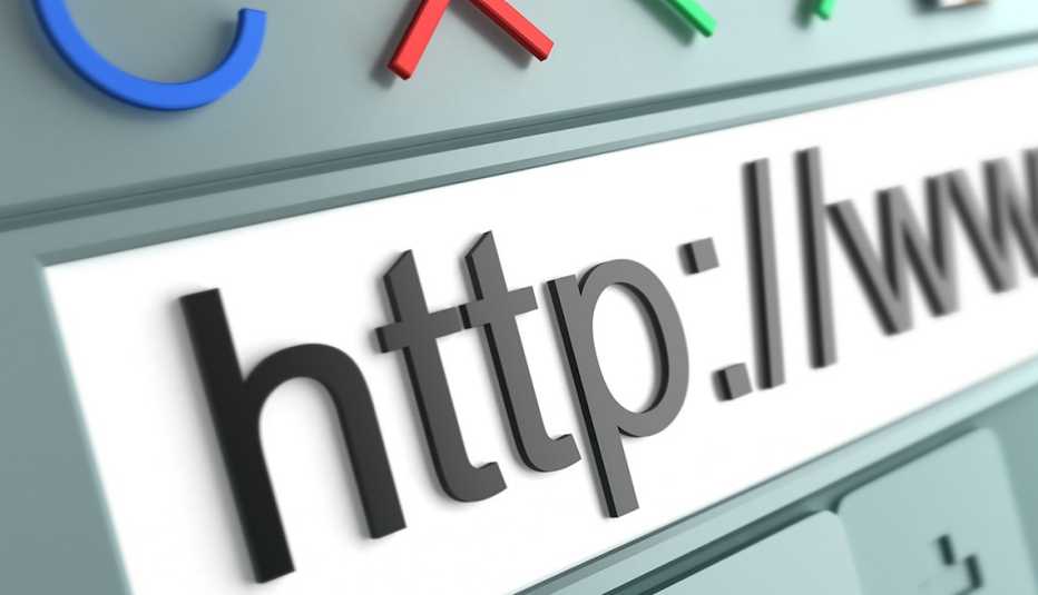a stylized image showing a browser address bar