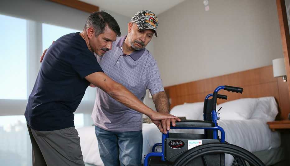 military caregiver providing personal assistance
