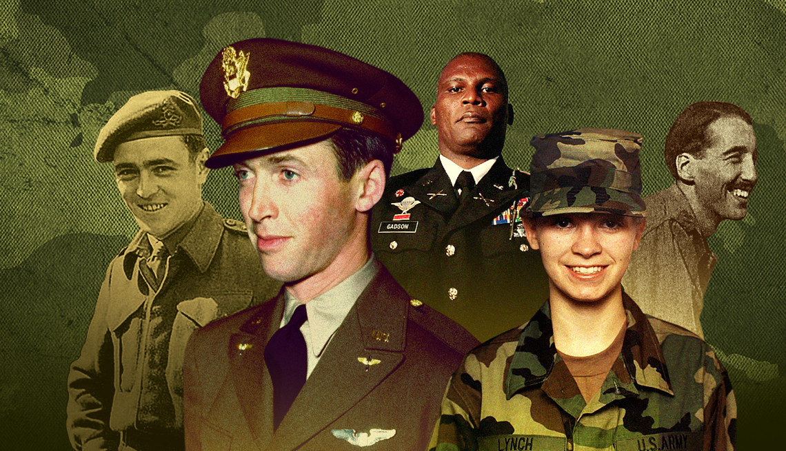 different actors that served in the military