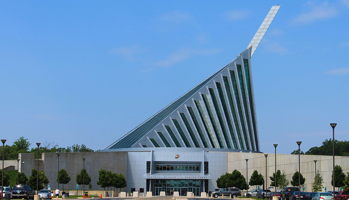 outside of the marine corps museum