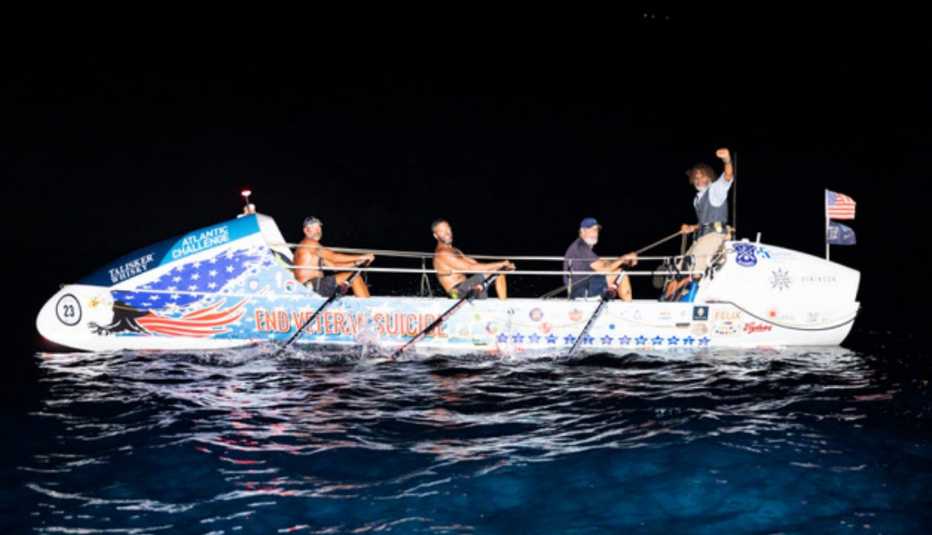 Veterans row across the ocean 
