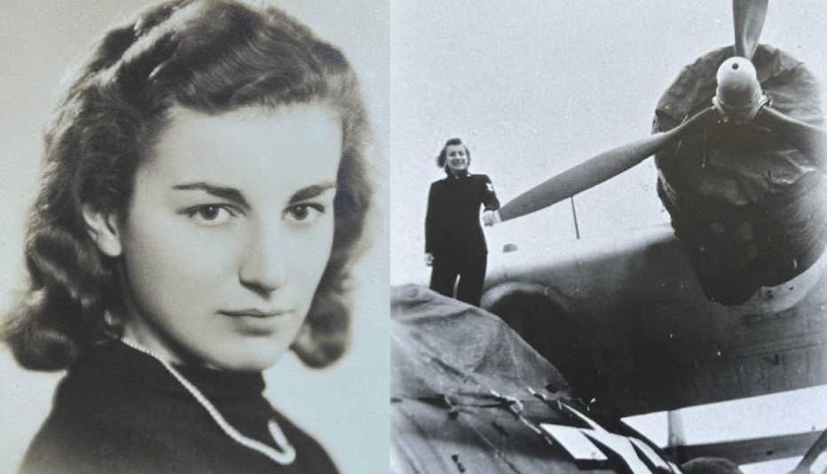 Virginia Bellemeur was an aviation metalsmith during world war two