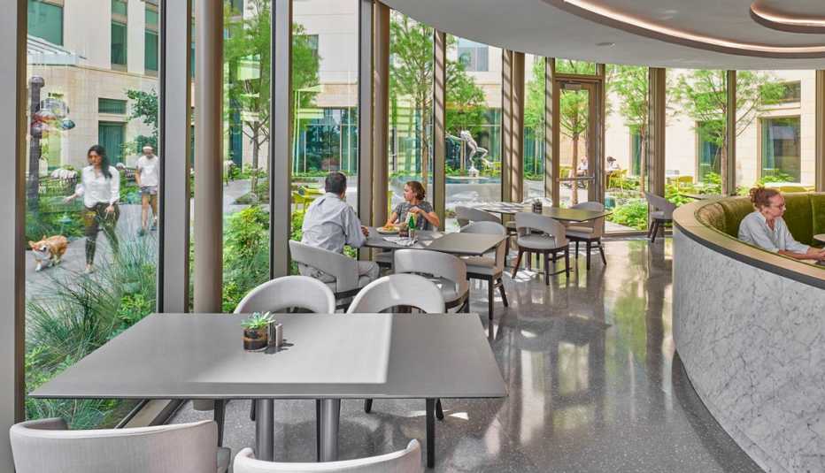 people dining indoors at legacy midtown park dallas