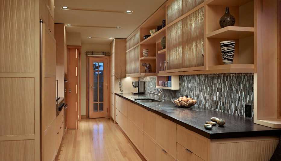galley kitchen designed by architect nils finne