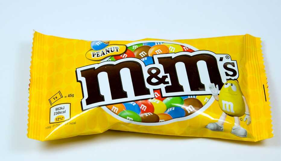 Packet of M &. Ms